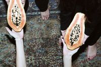 Stefanie_Walk_Papaya , 30x45cm, Fotografie, Injektprint